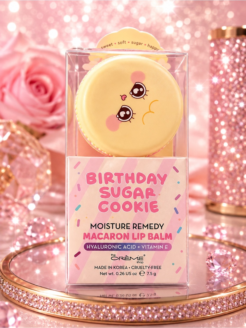 The Crème Shop Macaron Lip Balm (Birthday Sugar Cookie)